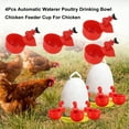 thumbnail image 1 of 4Pcs Automatic Waterer Poultry Drinking Bowl Chicken Feeder Cup For Chicken, 1 of 12
