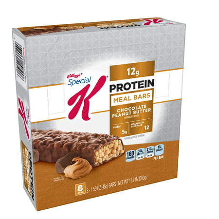 Kellogg's Special K Protein Meal Bar, Chocolate Peanut Butter, 12g Protein, 8