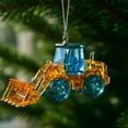 thumbnail image 3 of FastXmas Christmas Acrylic Ornament,3.1 x 2.5 Inch 2D-Flat Hanging Decoration,Cement Truck,Excavator,Bulldozer Shape Hanging Decoration,Acrylic Pendant Ornament for Christmas Tree,Home,Car Decor, 3 of 5