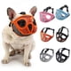 thumbnail image 2 of Short Snout Dog Muzzle Bulldog Muzzle Adjustable Breathable Mesh for Training Biting Barking, 2 of 5