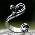thumbnail image 2 of ZMY Home Stainless Steel Snake Ring with Open Mouth and Coiled Body Punk Style Jewelry (10), 2 of 6