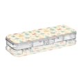 thumbnail image 2 of Plastic Pencil Box Large Capacity Pencil Boxes Clear Boxes with Snap-Tight Lid Stylish Office Supplies Storage Organizer Box Sandcastles and Crabs Pattern, 2 of 7