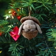 thumbnail image 6 of Forest Animal Acorn Ornaments 2026 New Cozy Forest Christmas Ornaments, 1 Pc Pine Cone Animal Decoration, Woodland Creature Hanging Ornament, Acrylic Hanging Ornament for Home Decor, 3.14 Inch,I, 6 of 7