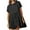Black, variant on Patlollav Womens Plus Size Dresses Ladies Casual Round-Neck Summer Short Sleeve Dress