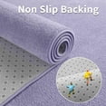 thumbnail image 6 of Purple Rug for Bedroom Living Room, 5x7 Feet Memory Foam Soft Modern Indoor Fuzzy Shaggy Area Rugs, Low Pile Carpet for Kids Room Nursery Home Decor, 6 of 7