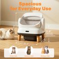 thumbnail image 4 of Large Open-Top Automatic Cat Litter Box Self Cleaning with Safety Protection, APP Control, Odor-Free Waste Disposal, Wood, 4 of 9