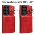 thumbnail image 2 of TECH CIRCLE For Galaxy S24ultra Wallet Case with Card Holder, Thin Slim PU Leather Finger Ring Kickstand Shockproof Protective Magnetic Women Men Phone Cover for Samsung Galaxy S24 Ultra 6.8",Red, 2 of 8