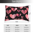 thumbnail image 2 of Fotbe Hearts Funda de Almohada Decorativa Estilo Occidental, Lujo en Algodón, Fundas para Almohadas King, Cojín Estampado para Decoración del Hogar-20"x30", 2 of 6