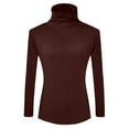 thumbnail image 4 of ZJXFGS Womens Long Sleeve T Shirts Loose Fit Long Sleeve Workout Tops For Women Thermal Long Sleeve Women Womens S Long Sleeve Tops Workout Shirt Jersey Shirts For Women Brown S, 4 of 5