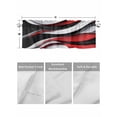 thumbnail image 4 of Valances for Windows Abstract Gradient Stitching Rod Pocket Cafe Window Treatments Valance Curtains for Kitchen Bathroom Laundry Basement Windows 42"x12", 4 of 9