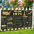 thumbnail image 5 of 7x5Ft Back in 1970 Banner Backdrop Large Size 55th Birthday Backdrop Poster Vintage 1970 Party Background Decor Supplies Happy Birthday Sign, 5 of 7