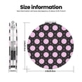 thumbnail image 3 of Picia Pink Groovy Disco Ball for Compact Vanity Mirror , Travel Makeup Mirror , Portable Magnifying Cosmetic Mirror for Daily, Work, Business-Round Shape, 3 of 9