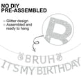 thumbnail image 2 of Cartel de cumpleaños RICHHHA Bruh It's My Birthday, plateado, 2,2 m, 2 of 6