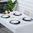 thumbnail image 5 of 15.4" Round Placemat Set of 1 Polyester Fabric Place Mats Non-Slip Dining Kitchen Table Mats for Kitchen Party Decor Magical Night Sky with Fish, 5 of 5
