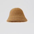 thumbnail image 2 of LinYooLi Y2K Hat Female Fashion Autumn/Winter Solid Color Wool Fisherman Hat Thicken Warm Bucket Hat Simple Basin Hat Male, 2 of 8