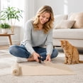 thumbnail image 5 of Cat Scratching Mat Cuttable Adhesive Wear-Resistant Carpet Furniture Protector, 16x79 Inch, Easy Install, Large Coverage, Heavy Duty, Self-Adhesive, Multi-Use, 5 of 6