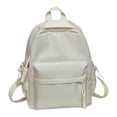thumbnail image 4 of HJYCHN Boys Backpack Solid Color Woven Tassel Charm Small Daypack Lightweight Back to School Supplies for Kids Backpack for Girls White, 4 of 7