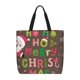 thumbnail image 1 of Balery Ho Ho Ho Merry Christmas Bolsa de Mano para Mujeres con Cremallera, Bolsa de Gimnasio con Compartimentos, Bolsa para Laptop, Bolsa para Trabajo, 1 of 7