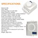thumbnail image 4 of Injueey Controlador de Sensor, interruptor de Sensor de de inducción corporal, interruptor infrarrojo ajustable con 220V ~ 240V, tiempo Electrónica, 4 of 6