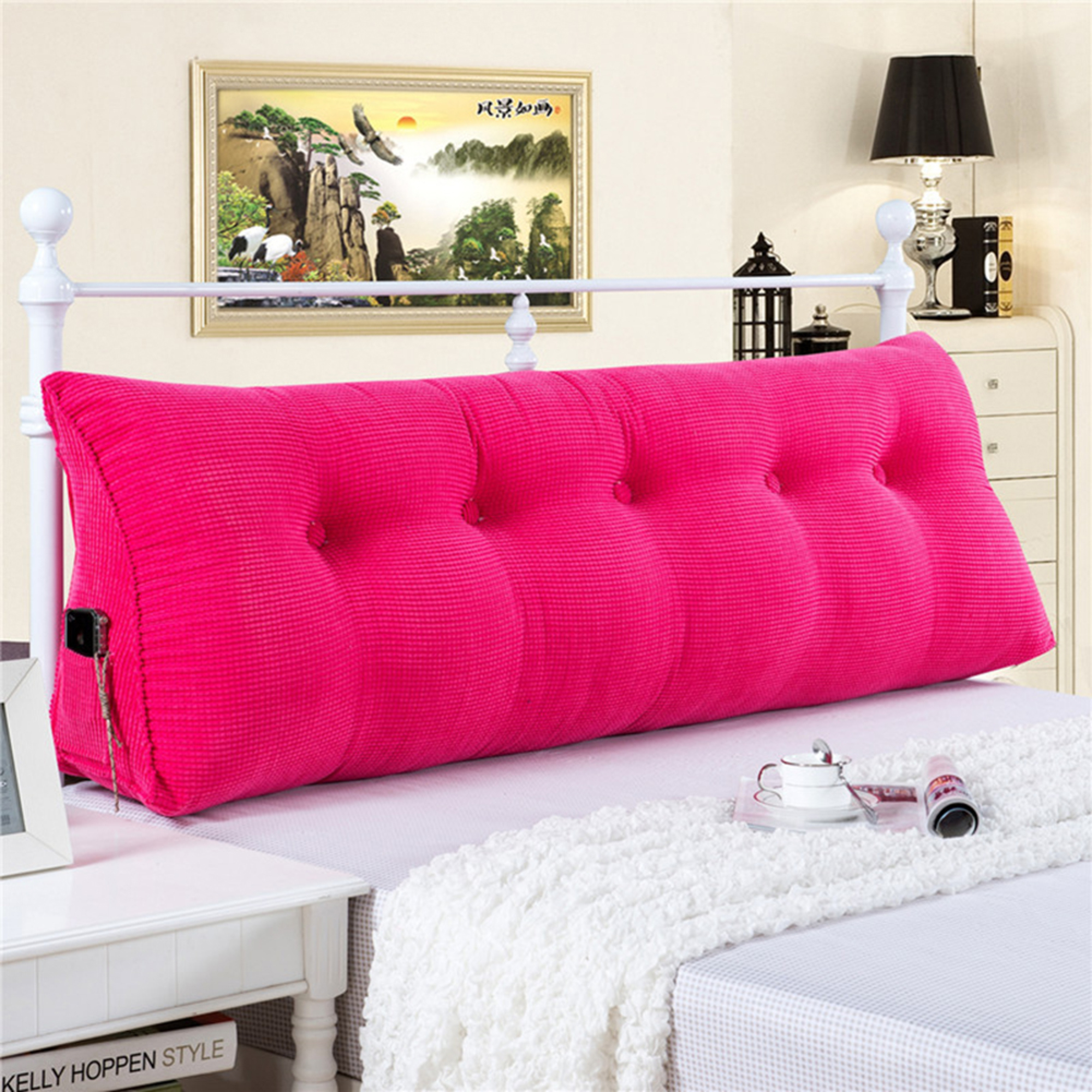 Sofa Bed Large Filled Triangular Wedge Cushion Bed Backrest Positioning