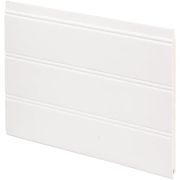 6-pack Inteplast Building Products Beaded PVC Wainscot Kit - Reversible, White - 6 Pack, 7.5x34 In. — Residential Use, Standard Application