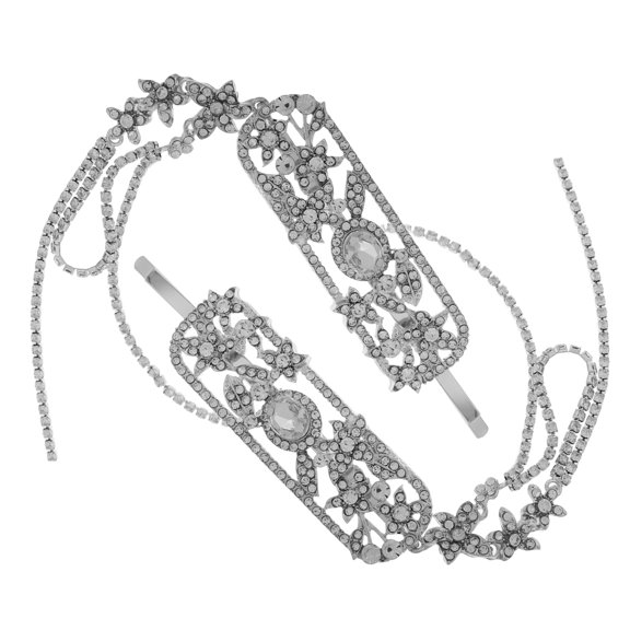 TEHAUX Hair Clips Metal Wedding Hair Pieces For Women 2Pcs