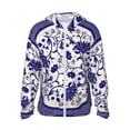thumbnail image 2 of Lsque Blue And White Porcelain Pattern UPF 50+ Lightweight Sun Protection Men's Women's Long Sleeve Shirt, Hoodie Performance -Large, 2 of 9