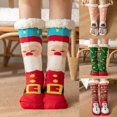 thumbnail image 4 of Noarlalf Socks for Women, Women's Winter Warm Cozy Fuzzy Fleece Slipper Socks Christmas Gift Fuzzy Socks Christmas Socks Red One Size, 4 of 4