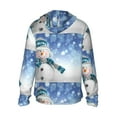 thumbnail image 3 of Balery Christmas Snowman In The Snow Men's Women's UPF 50+ Sun Protection Lightweight Hoodie Performance Long Sleeve Shirt for Fishing Running-3X-Large, 3 of 9