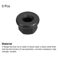 thumbnail image 3 of M8 Flange Hex Nuts, 5 Pack Grade 10.9 Carbon Steel Black Oxide Finished Hex Flange Nuts for Machinery, 3 of 5