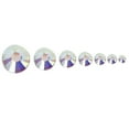 thumbnail image 4 of Maytalsory Sparkling White Glass Crystal Round Flat Back Rhinestones SS8 1400 Pcs, 4 of 5