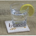 thumbnail image 2 of Absorbent Stone Tumbled Tile Coasters, Be Brave, Set of 4, 2 of 2