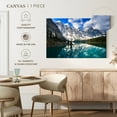thumbnail image 5 of Elephant Stock Beauty Of Banff Wall Art - Horizontal Canvas Wall Art - Living Room Wall Decor - Nature Canvas - Teal And Beige Decor - 30" x 20", 5 of 8