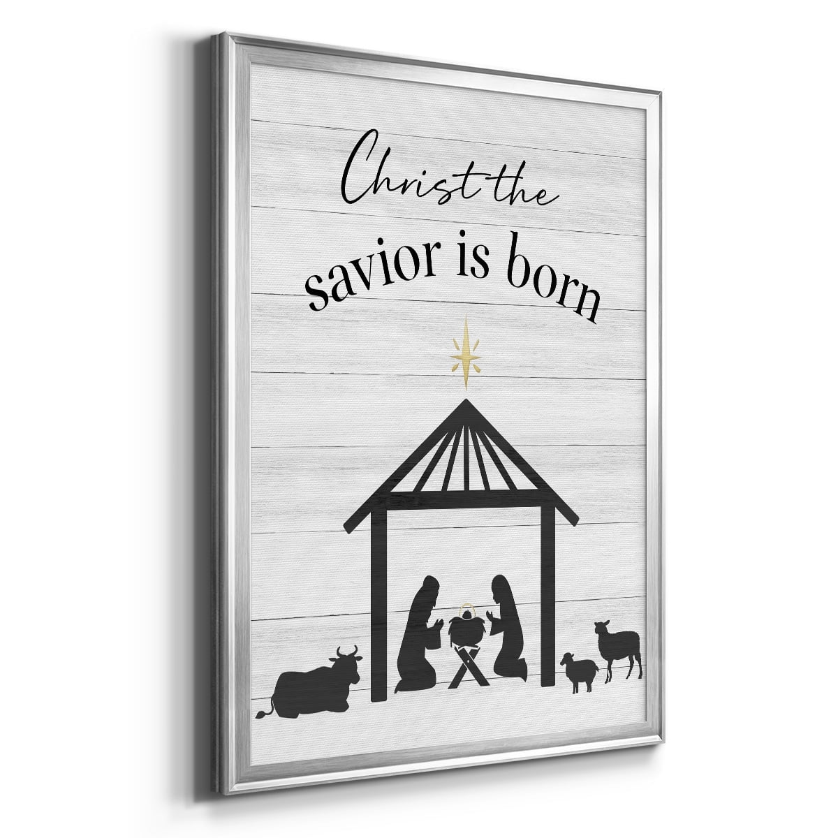 The Savior is Born Premium Framed Print - Ready to Hang