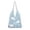 White, variant on Crochet Mesh Beach Tote Bag for Women, Hollow Out Knit Shoulder Bag, Large Capacity Casual Bag for Shopping & Vacation Light Blue One Size