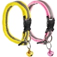 thumbnail image 1 of Tamaño ajustable: la circunferencia del cuello de este collar para gatos es aproximadamente. 19-32 cm/ 7,48-12,6 pulgadas, adecuado para perros y gatos pequeños; A través del ajuste de tamaño, el collar del gato no estará demasiado apretado, lo que ofrece a sus mascotas una sensación cómoda de uso; Mida la circunferencia del cuello de sus mascotas antes de comprar. BANYUO Electrónica, 1 of 7