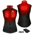thumbnail image 2 of Women's ActionHeat Black Kansas City Chiefs 5V Softshell Battery Heated Full-Zip Vest, 2 of 7