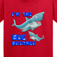 thumbnail image 4 of Inktastic I'm the Big Brother Shark Youth T-Shirt, 4 of 5