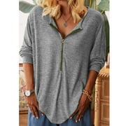 Women's Fashion Long-Sleeved Solid Color Casual Long-Sleeved T-shirt New Style Tops