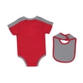 thumbnail image 2 of Newborn & Infant Colosseum Scarlet Ohio State Buckeyes Encore Bodysuit & Bib Set, 2 of 2
