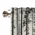 thumbnail image 3 of Valances for Windows Abstract Bear Family Forest Trees Natural Scenery Silhouette Valance Rod Pocket Window Treatments Curtains for Kitchen Small Windows Living Room Bedroom Bathroom, 42"x12", 3 of 7