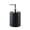 Black, variant on DQQ153 16.9oz Small Soap Dispenser for Bathroom and Kitchen, Modern Striped Style Matte Ceramics Hand Soap Dish Soap Dispenser with Pump