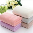 thumbnail image 4 of Clearance! Pedty Bath Towels,Hand Towels,1*Towel,Towel for Bathroom, Hotel, Gym, Spa, Soft Extra Absorbent Quick Dry,35×75Cm,Coral Fleece Towel Solid Color Face Washing Towel Dark Gray, 4 of 9