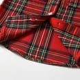 thumbnail image 5 of LYHaoo Toddler Boys Girls Shirt Coat Jacket Plaid Long Sleeve Kids Lapel Button Tops Outwear Basic Comfort Tees Sizes 4-5 Years Red, 5 of 5