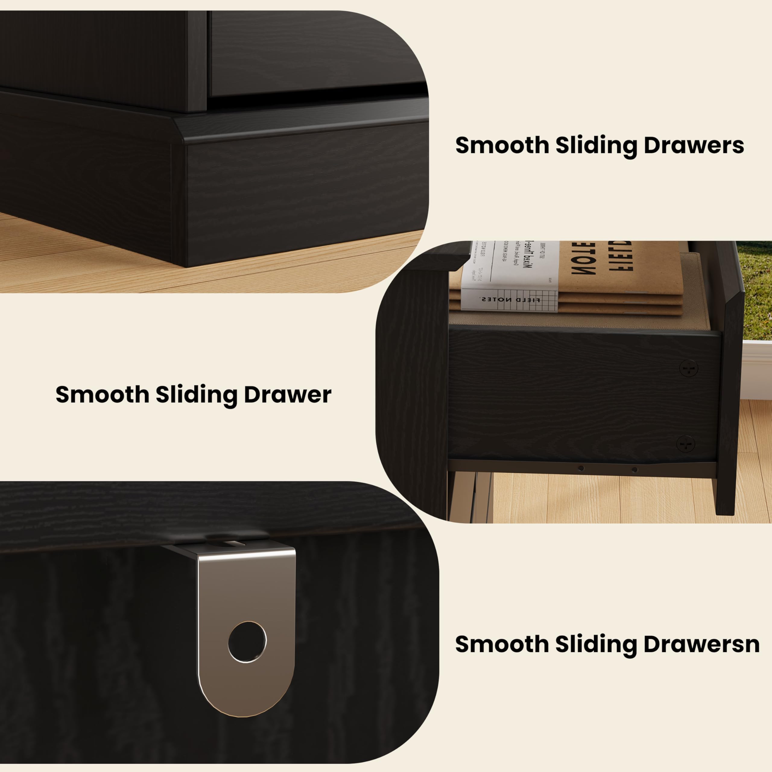8-Drawer Dresser for Bedroom, Modern Wooden Chest of Drawers, Wide Wooden Chest of Drawers with Wide Top for Closet, for Living Room, Entryway, Home Office