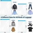 thumbnail image 2 of PinesC Lot de 8 Sacs de Compression pour Voyage, Sacs de Rangement sous Vide Réutilisables Sans Pompe pour Vêtements, Literie, Valises Pack Varié, 2 of 5
