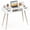 White, variant on 42.5 " Small Computer Desk with Drawers, Modern PC Laptop Table Computer Study Writing Workstation for Small Spaces, Rustic Brown