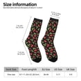 thumbnail image 5 of Yiaed Sweet Red Cherry Print Great elasticity Crew Socks Sports socks for Men and Women, 5 of 5