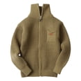 thumbnail image 4 of Splozh Boys Sweater Quarter Zip up Knit Neck Warm Pullver Kids Knitwear,Green 10-12 Years, 4 of 4