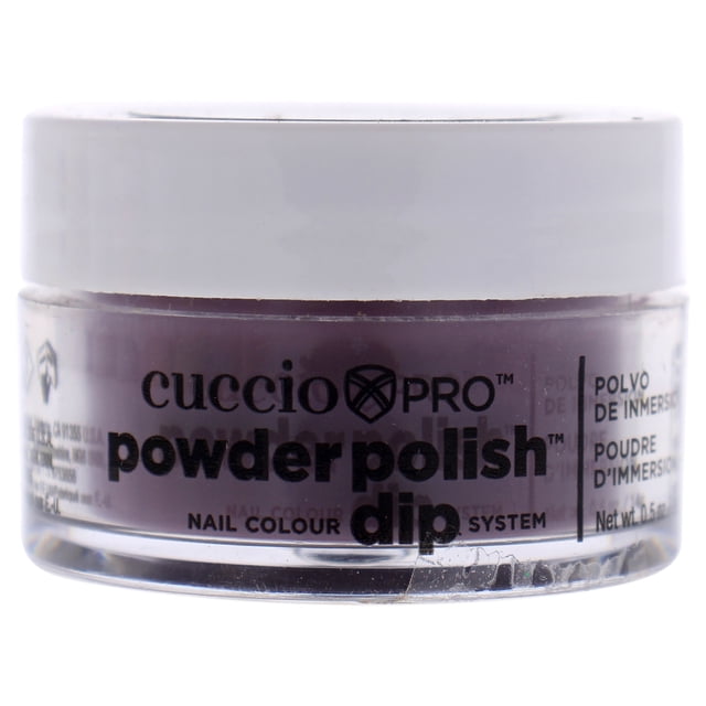 Polvo de uñas Cuccio Pro Powder Polish Nail Colour Dip System - Plum with Black Undertones Nail Powder Dama 0.5 oz